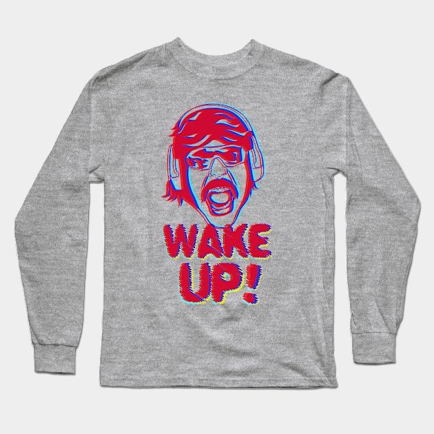 Wake Up! Light Fabric tees Long Sleeve T-Shirt by RJJ Games